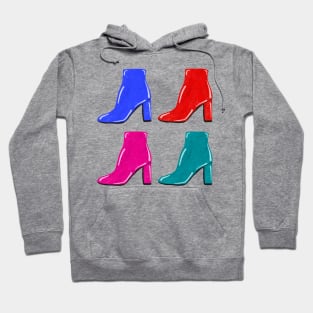 Funky Retro High Heel Boots Hoodie